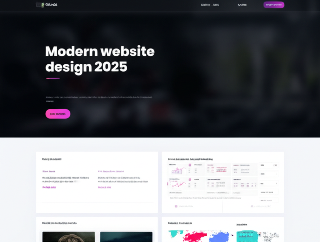 Modernes Webdesign 2025 Trends