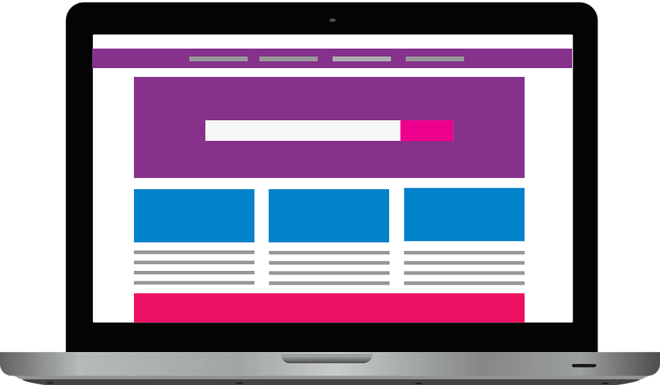 mobile-devices-2017980_960_720 Auf dem Bild sieht man einen Laptop, wo eine Person an einer Website arbeitet.